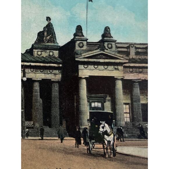 Atq Ephemera Early 1900 Litho Philco Postcards Princes St Edinburgh Hand Colored - Picture 1 of 9